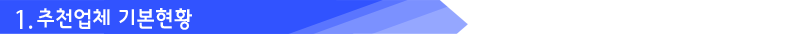 1.추천업체 기본현황